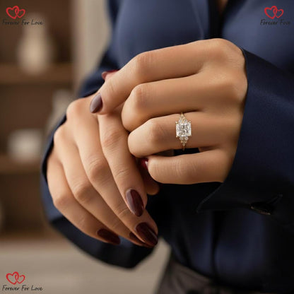 2.3 Ct IGI Certified Princess Lab Diamond Engagement Ring