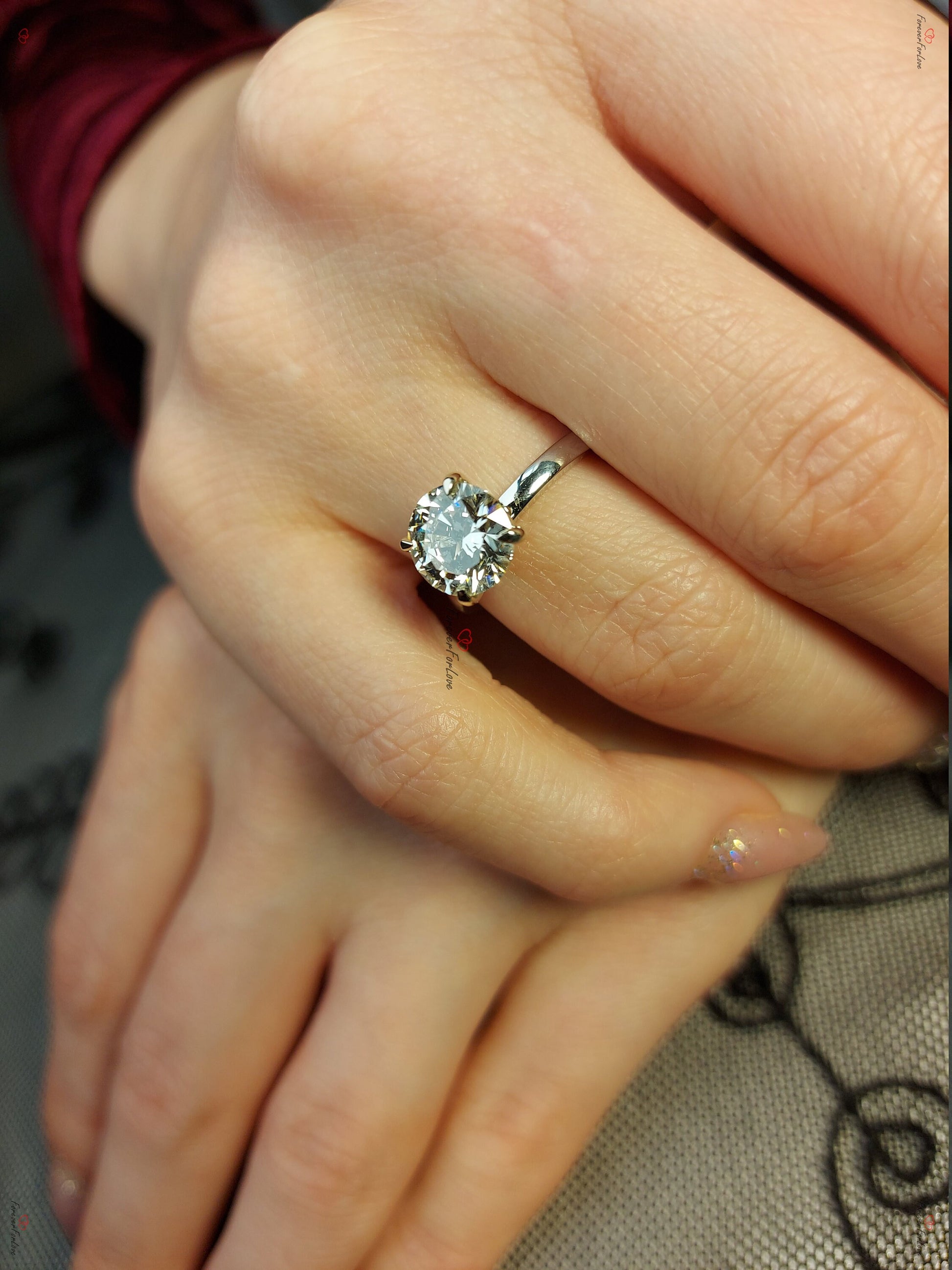 2 Ct Round Diamond Solitaire Engagement Ring