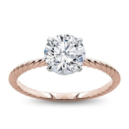 1 Ct Round Diamond Engagement Ring