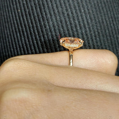 IGI Certified Oval Lab Diamond Engagement Ring