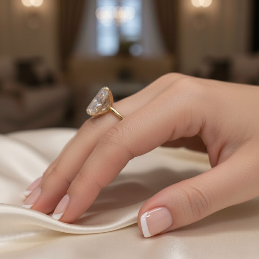 10 carat F Color VS1 Clarity IGI Certified Elongated Radiant Cut Lab Grown Diamond Forever For Love