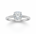 Certified Lab Created Round Solitaire Diamond Engagement Ring in Platinum Forever For Love