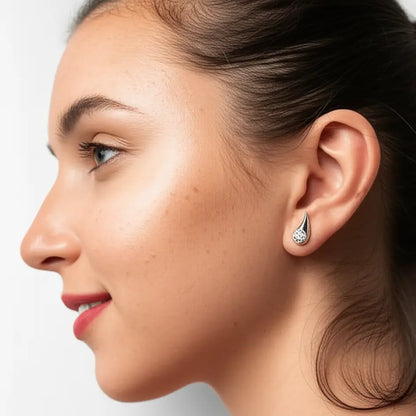 2Ct Solid Gold Diamond Climber Earrings Forever For Love