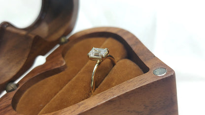 1CT Emerald-Cut Lab-Grown Diamond Engagement Ring - IGI Certified, 14K Solid Gold or Platinum