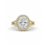 Beautiful 1.8 Carat Certified Oval Diamond Hidden Halo Engagement Ring Forever For Love