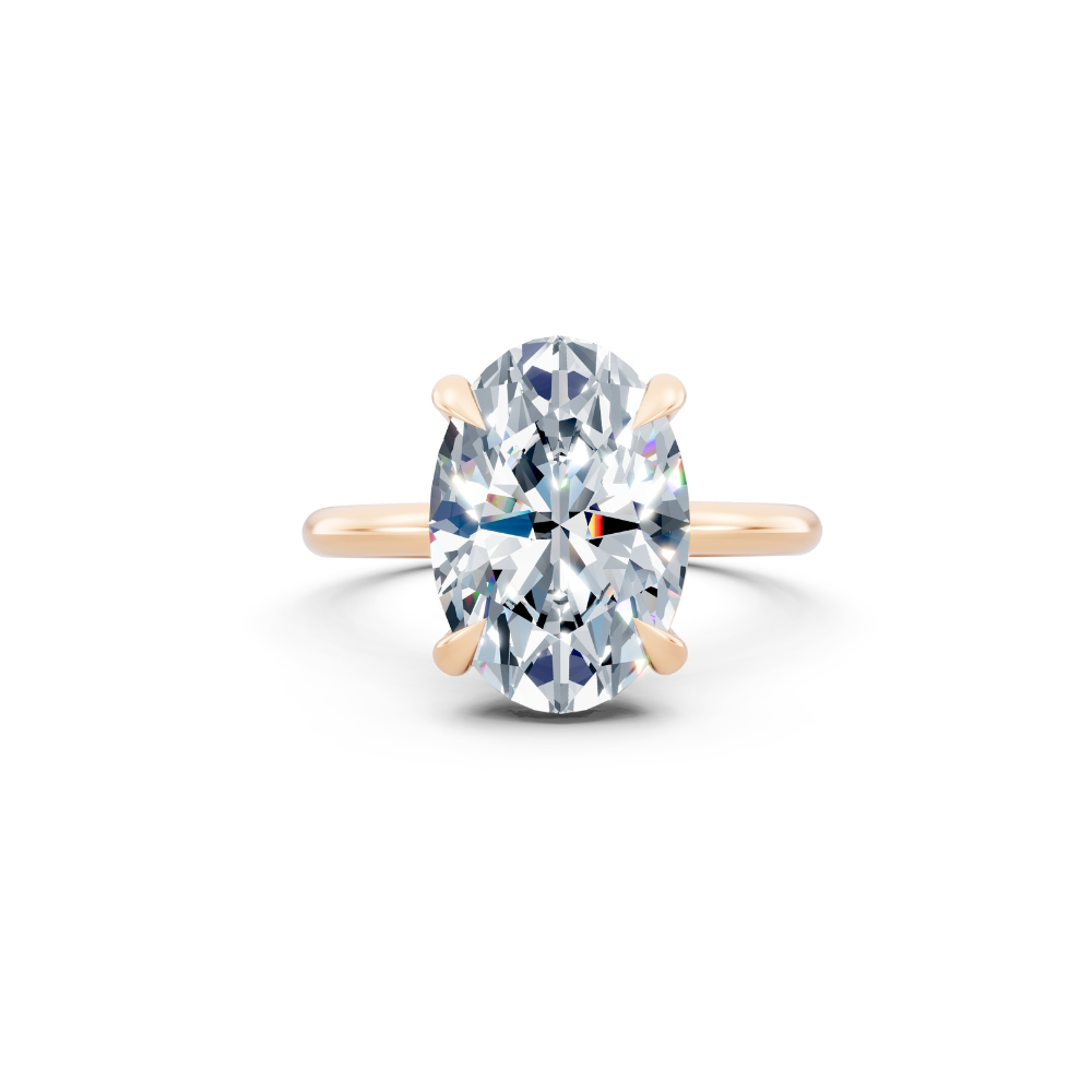 1 Carat Solitaire Natural Oval Diamond Ring Forever For Love