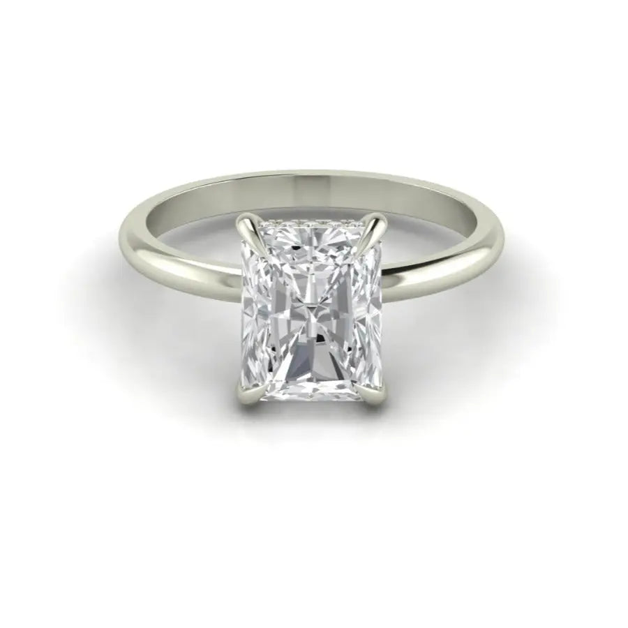 1.0 -  Emerald Cut Lab Grown Diamond Ring IGI Certified Solitaire Engagement Ring Forever For Love