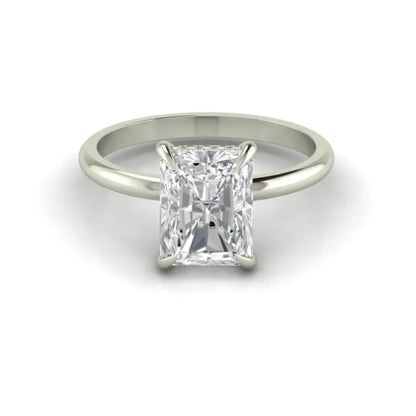 1.0 -  Emerald Cut Lab Grown Diamond Ring IGI Certified Solitaire Engagement Ring Forever For Love