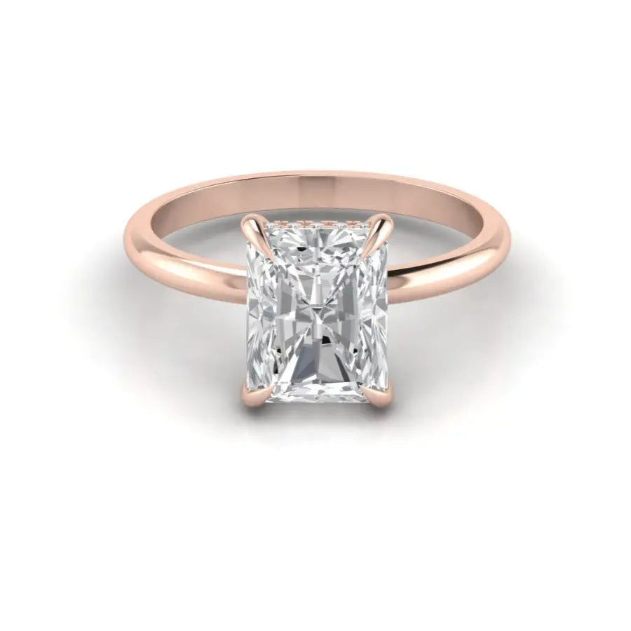 1.0 -  Emerald Cut Lab Grown Diamond Ring IGI Certified Solitaire Engagement Ring Forever For Love