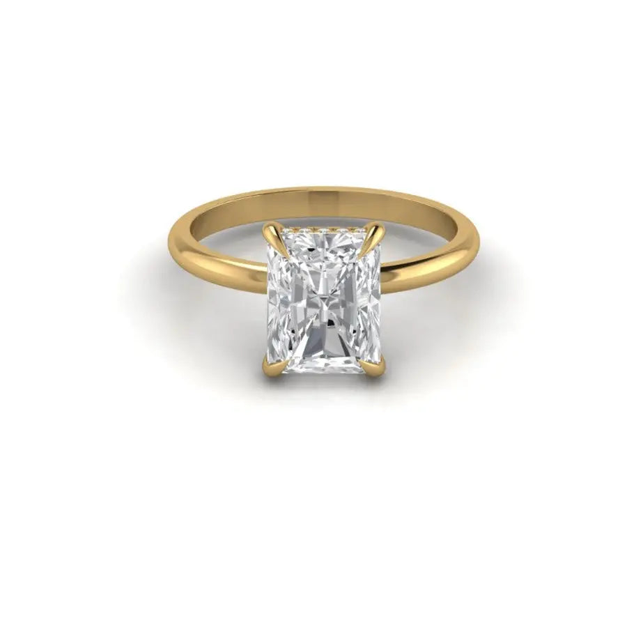 1.0 -  Emerald Cut Lab Grown Diamond Ring IGI Certified Solitaire Engagement Ring Forever For Love