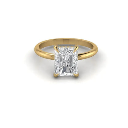 1.0 -  Emerald Cut Lab Grown Diamond Ring IGI Certified Solitaire Engagement Ring Forever For Love