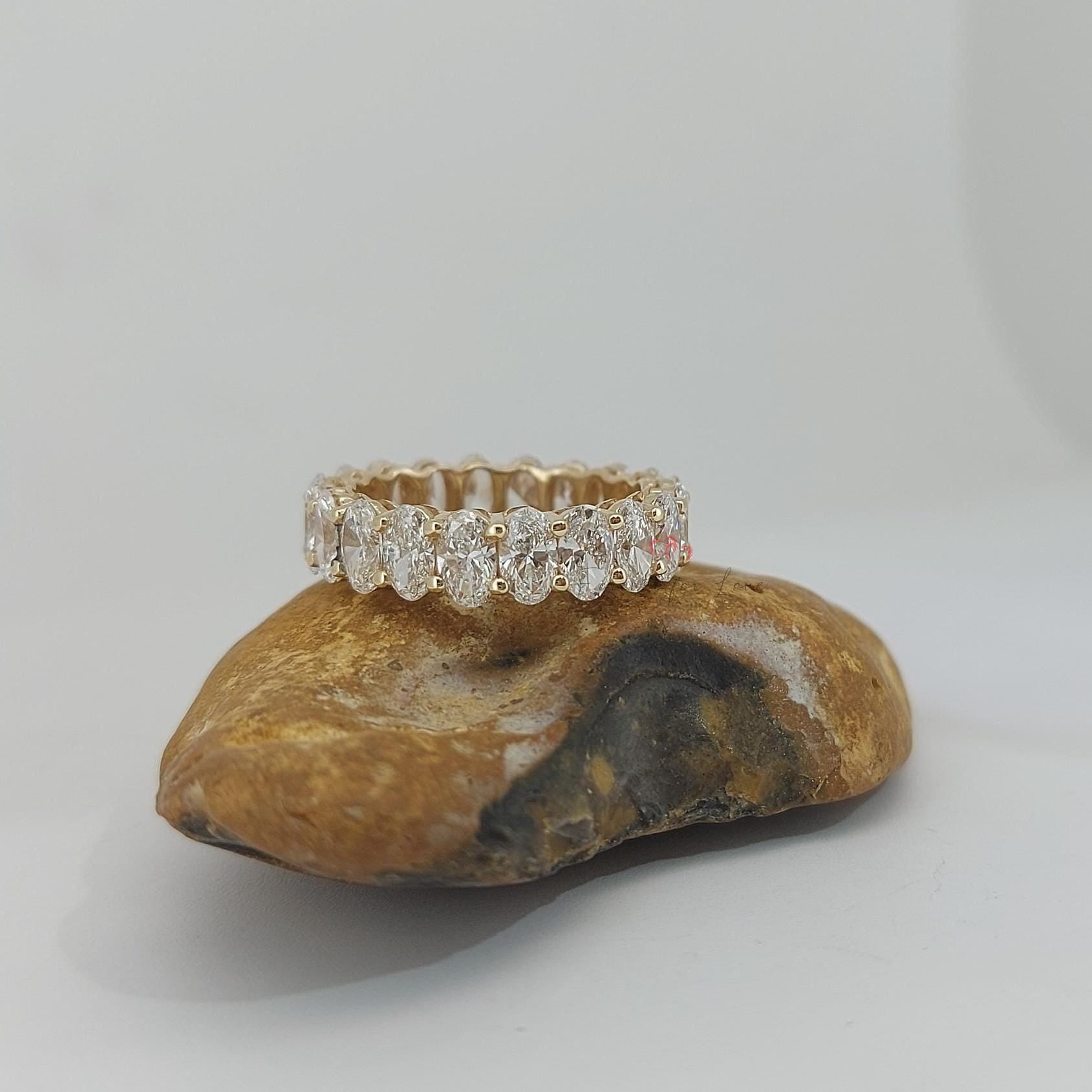 0.18 Ct Oval Lab Diamond Full Eternity Band