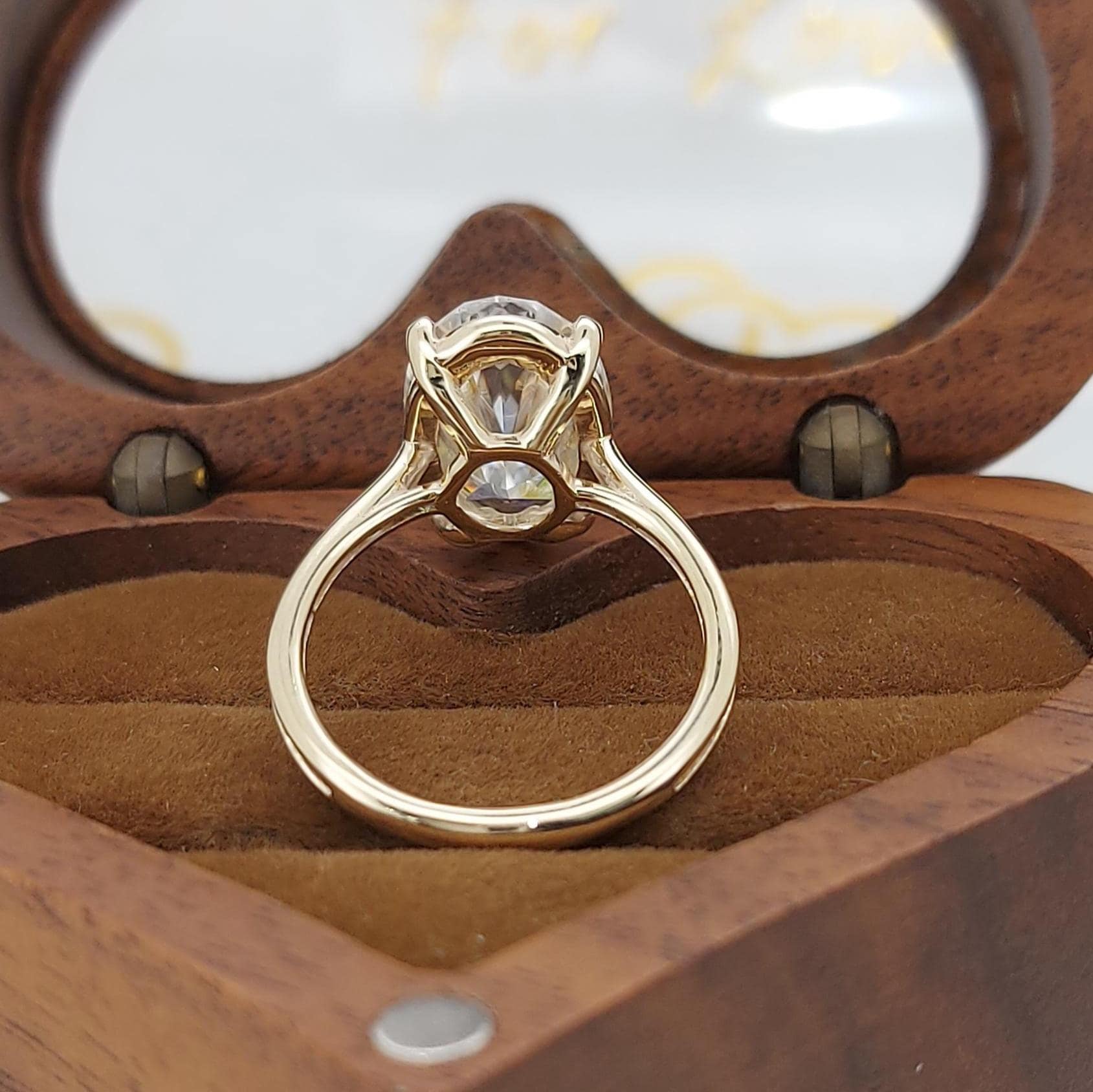 5 Ct Oval Moissanite Engagement Ring