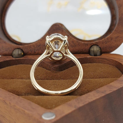 5 Ct Oval Moissanite Engagement Ring