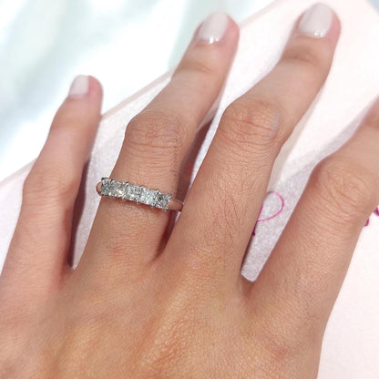 Princess Lab Diamond Half Eternity Band