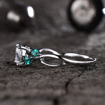 1 Ct Marquise Natural Diamond Engagement Ring