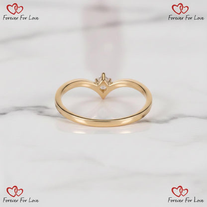 Round Lab Diamond Stacking Ring