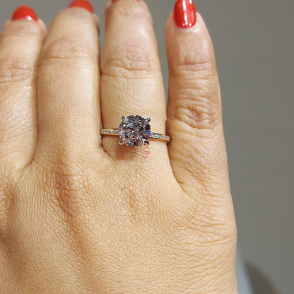 2 Ct IGI Certified Round Lab Diamond Solitaire Engagement Ring