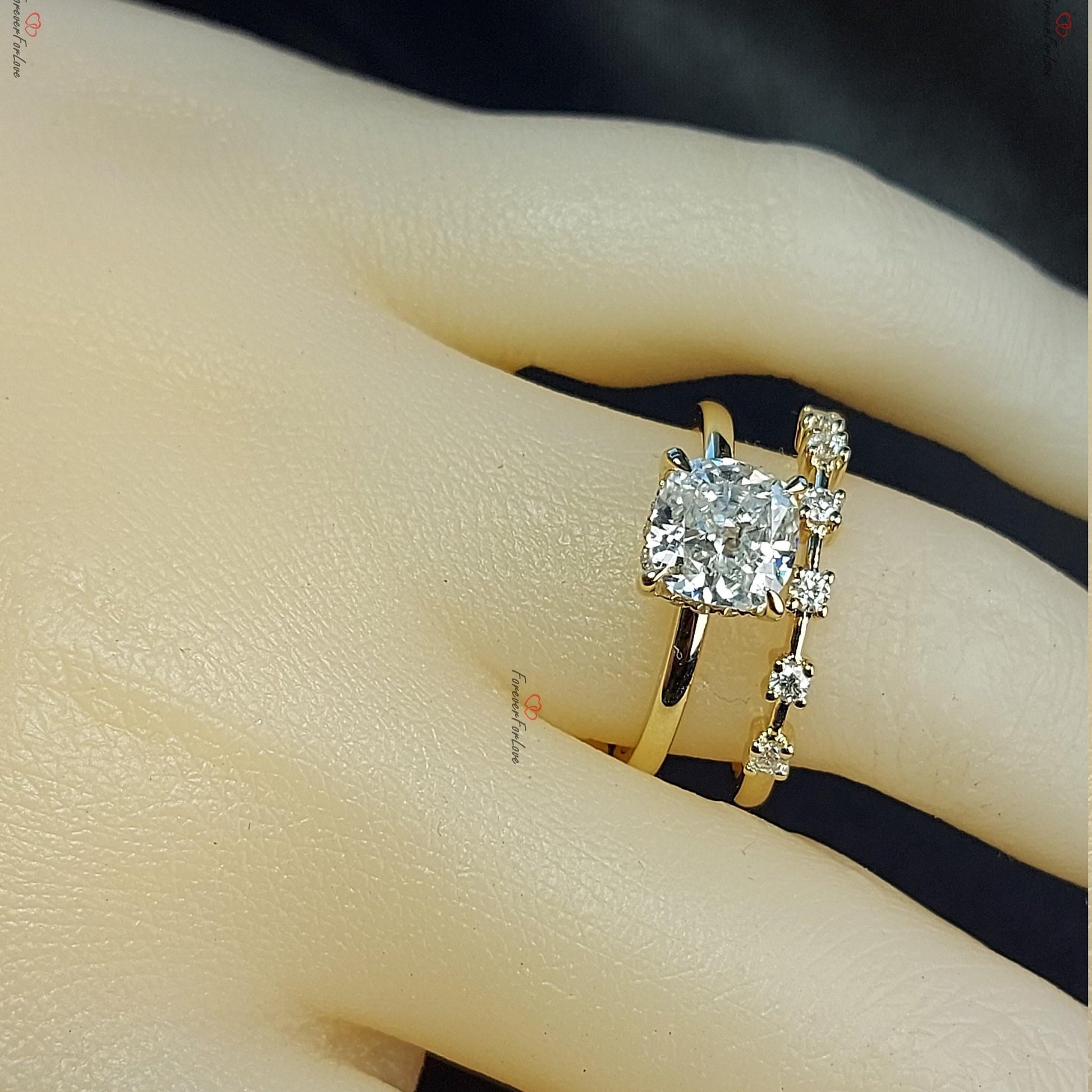 1.2 Ct IGI Certified Cushion Diamond Engagement Ring