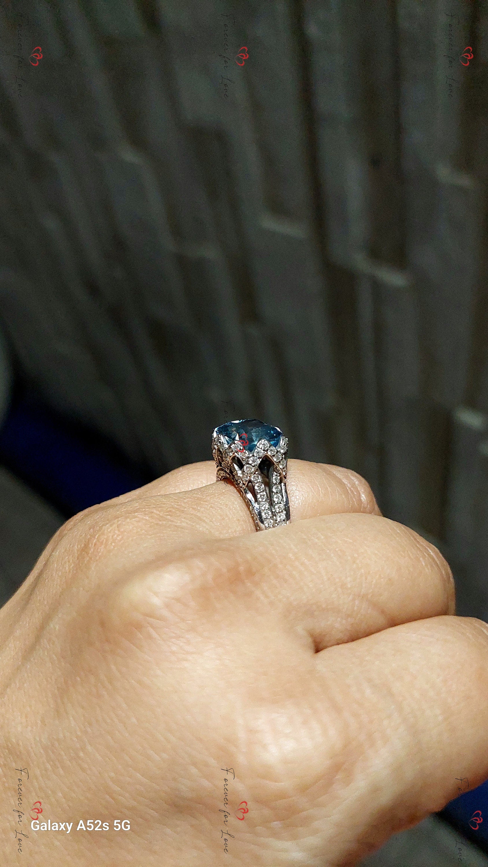 5.0 Ct Cushion Lab Diamond Engagement Ring