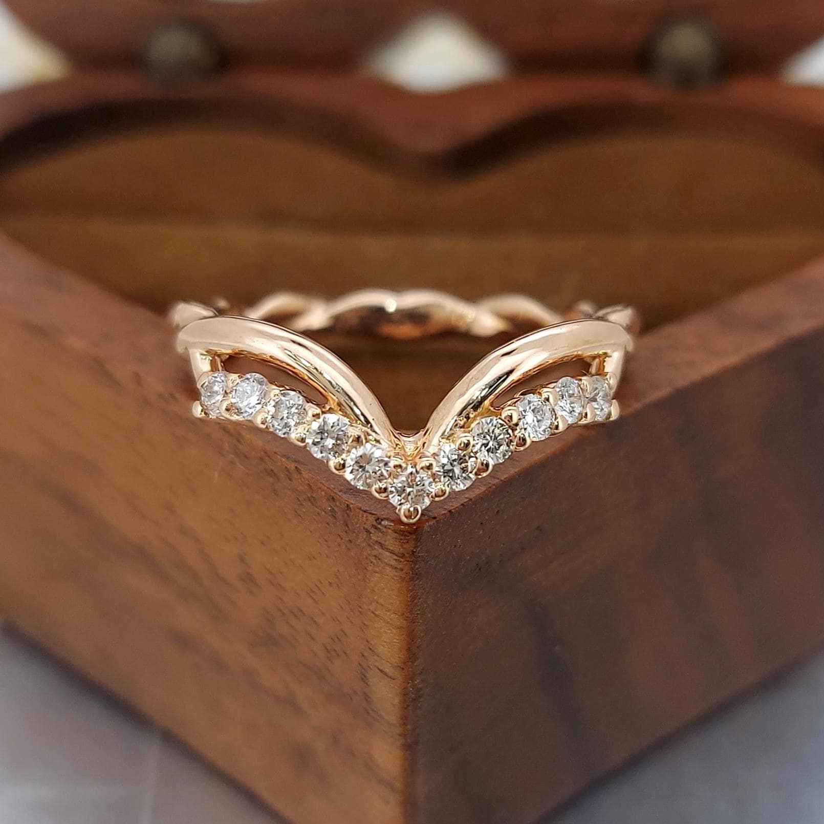 Round Lab Diamond Stacking Ring