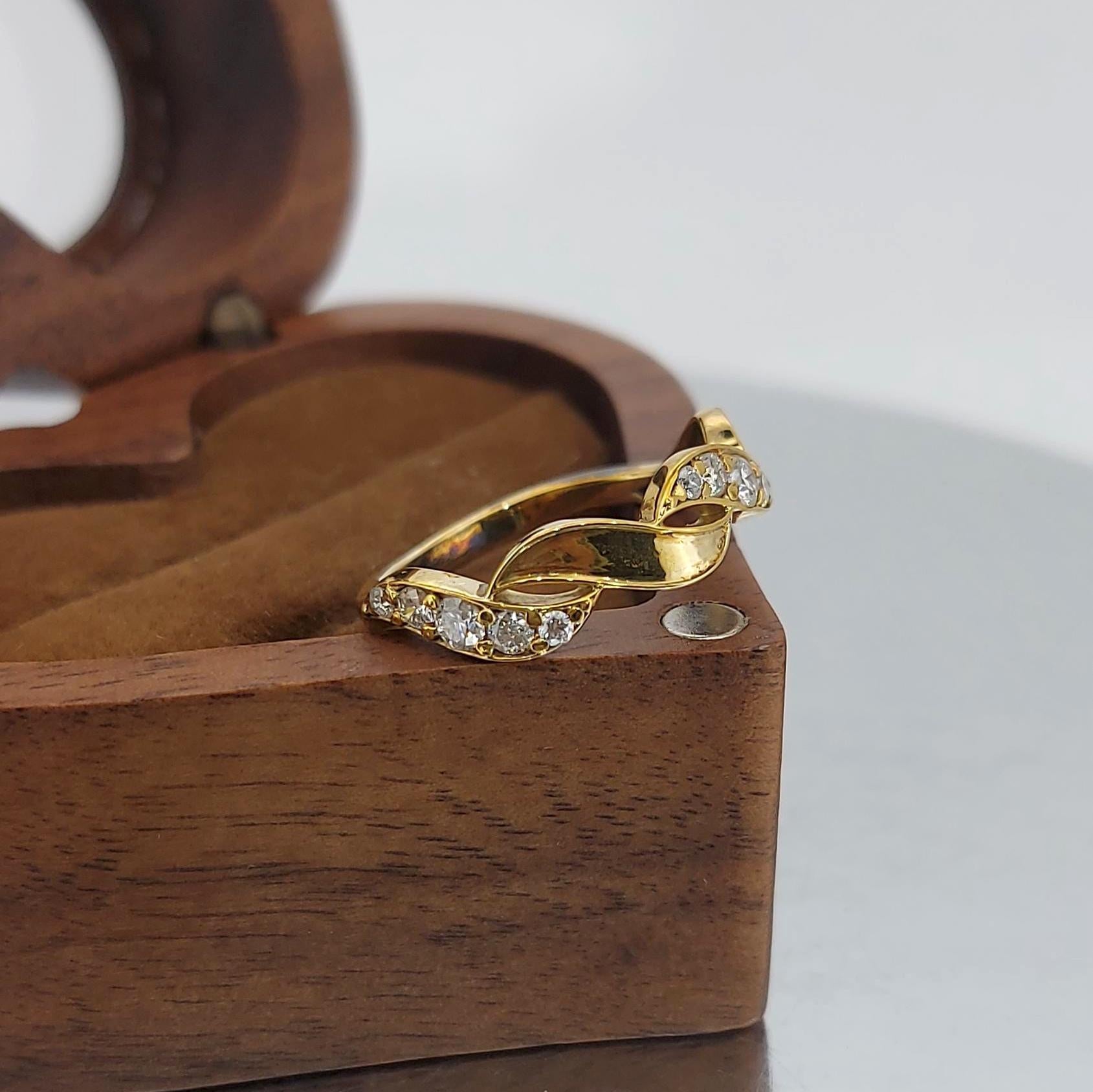 Round Lab Diamond Wedding Band