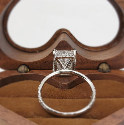 4.06 Ct IGI Certified Radiant Diamond Engagement Ring