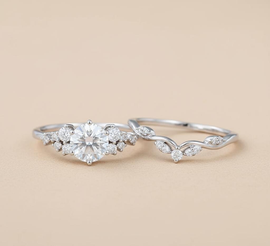 1.3 Ct Round Lab Diamond Band