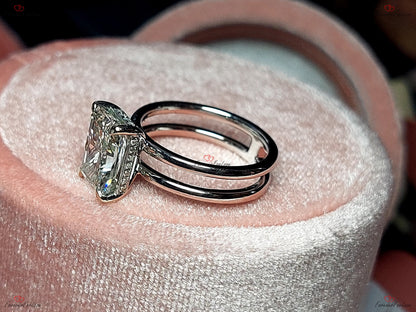 2.6 Ct IGI Certified Radiant Diamond Solitaire Engagement Ring