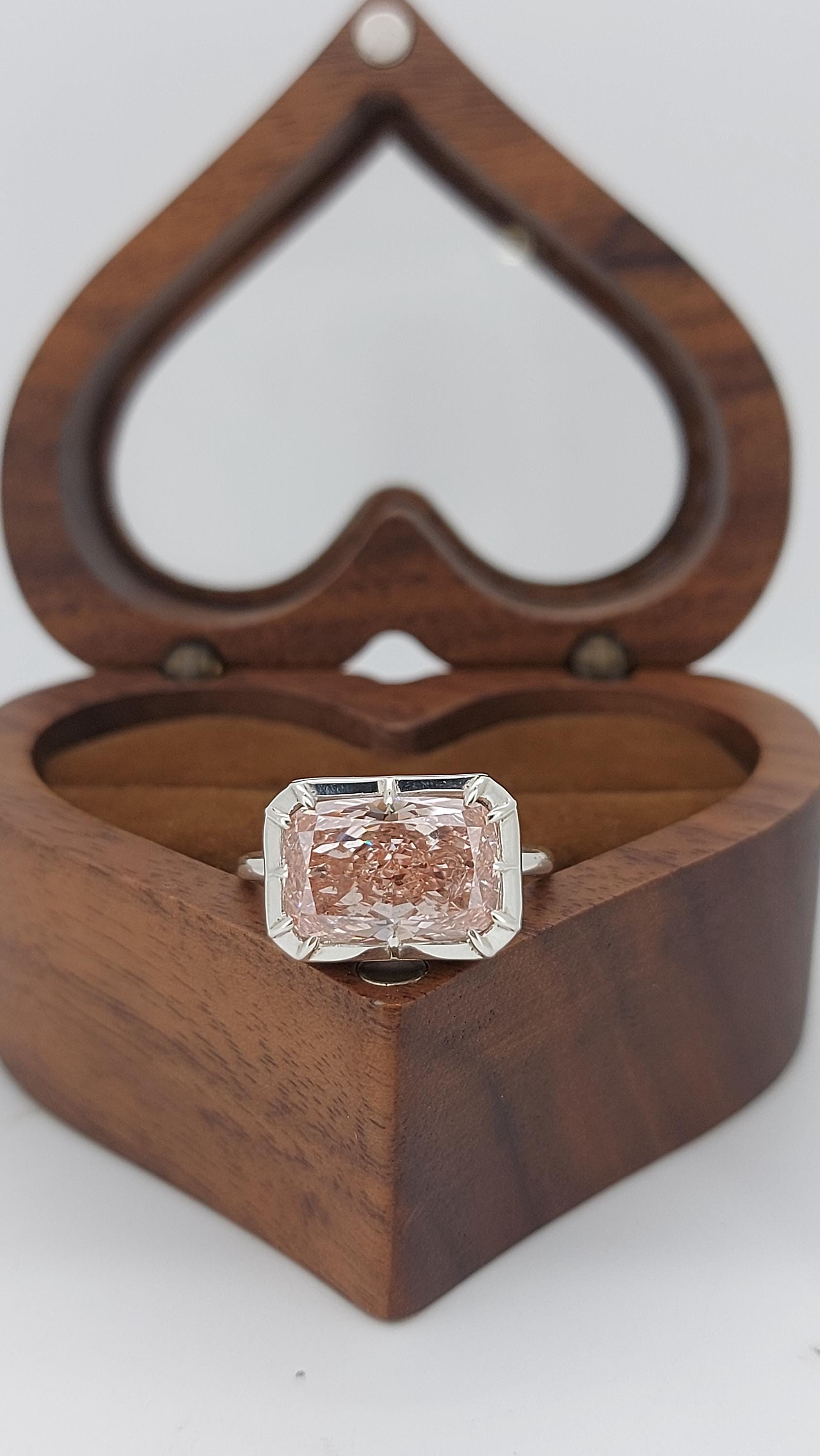 IGI Certified Cushion Lab Diamond Engagement Ring