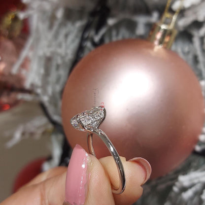 2 Ct IGI Certified Cushion Lab Diamond Engagement Ring
