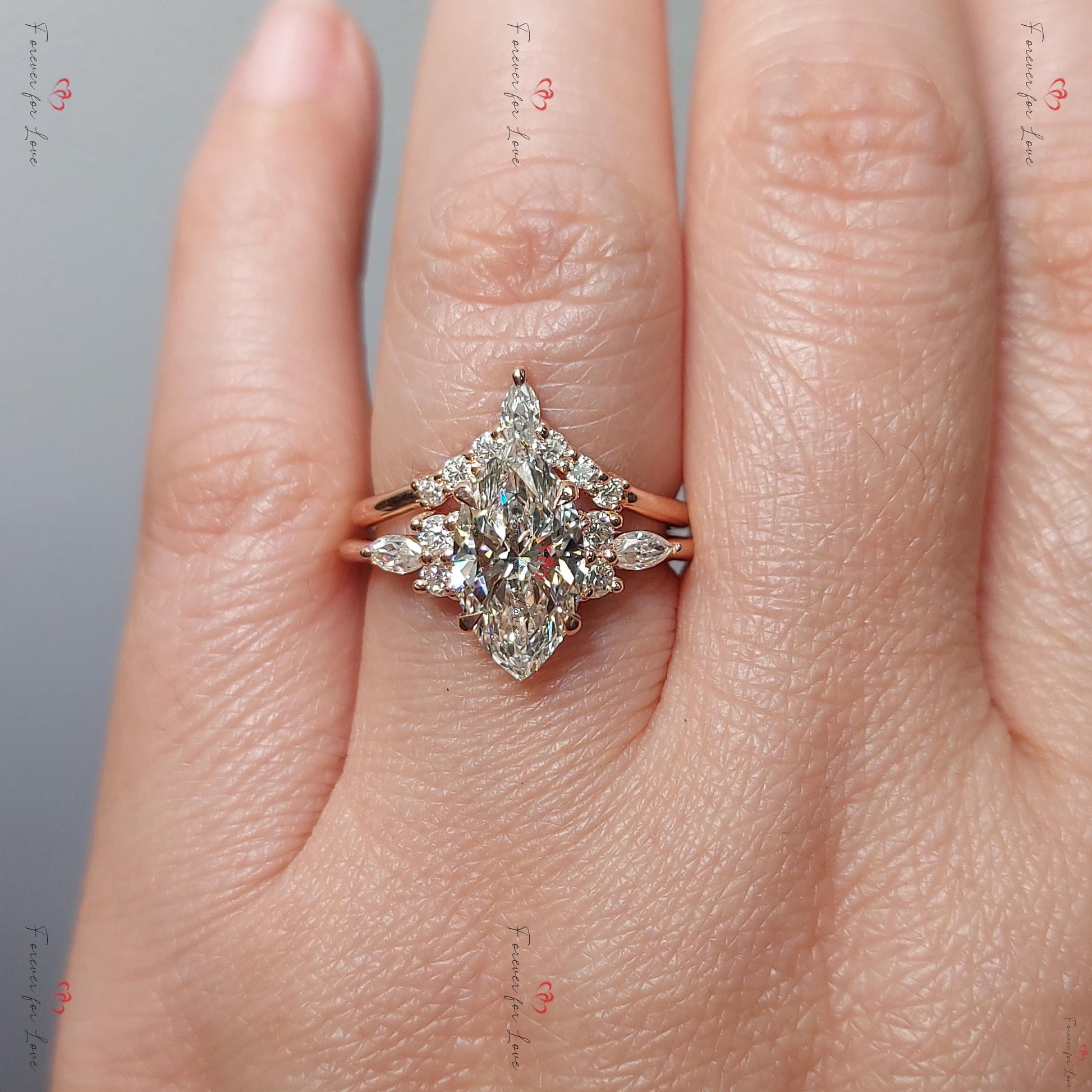 Oval Lab Diamond Eternity Band