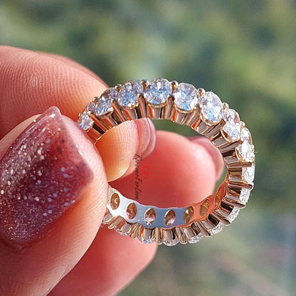 0.18 Ct Oval Lab Diamond Full Eternity Band