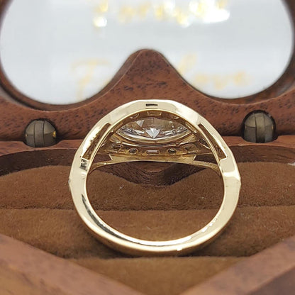2ct East to West Setting Marquise Engagement Ring Genuine Lab Grown Diamond Ring Anniversary Ring Gift Unique Proposal Ring for Her