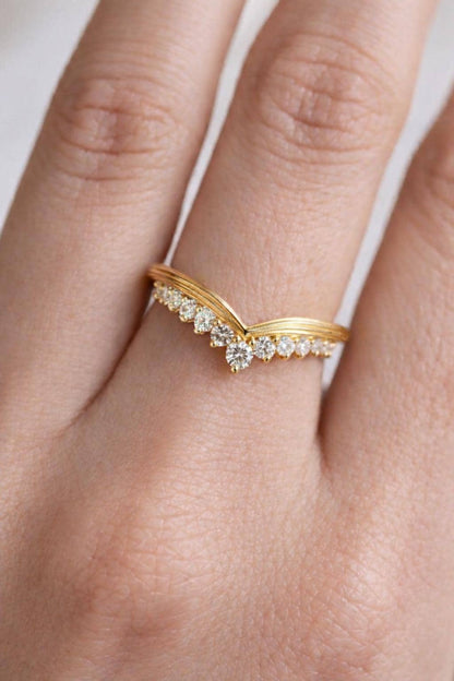 Round Lab Diamond Stacking Ring
