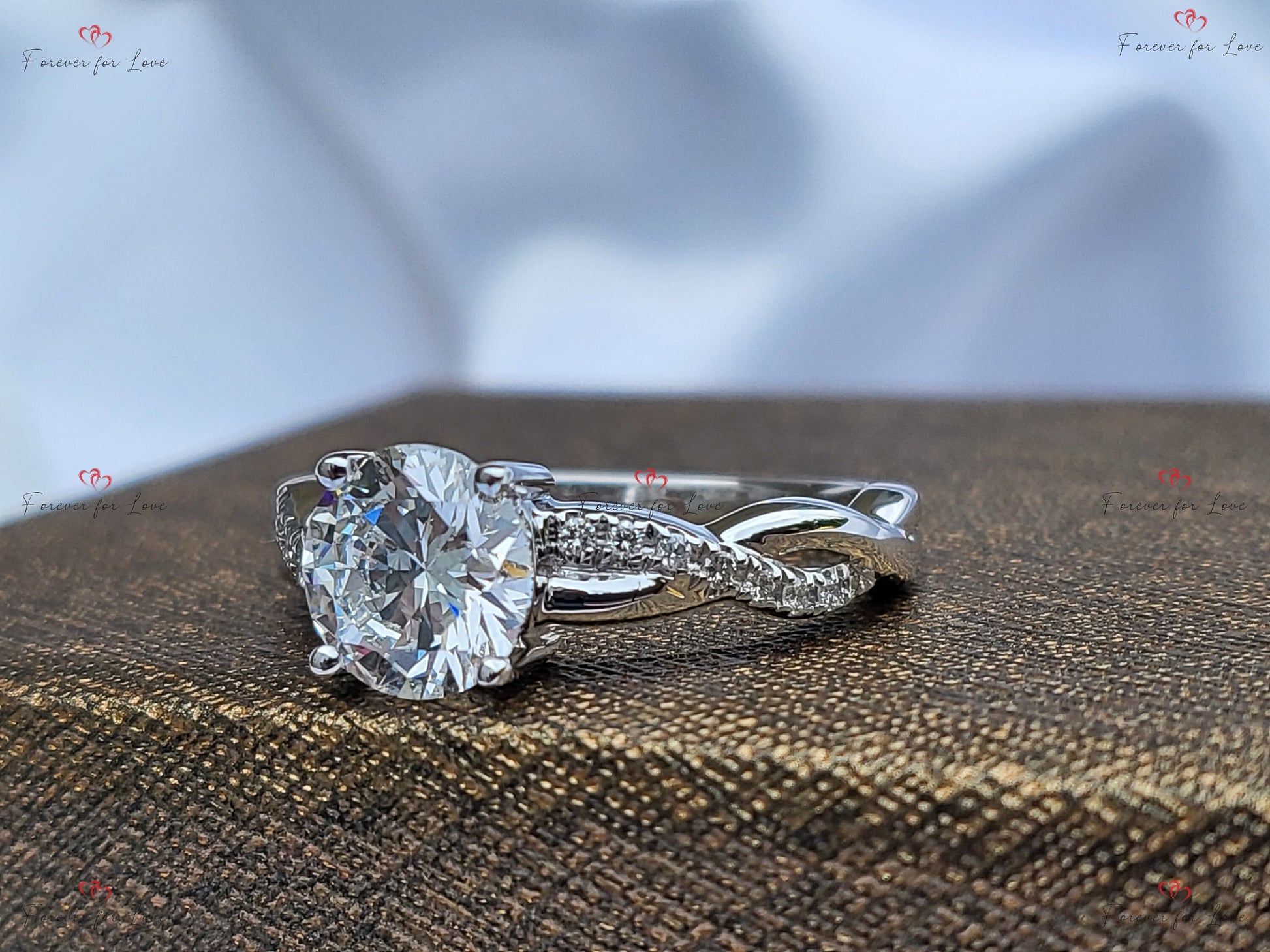1.5 Ct IGI Certified Round Lab Diamond Solitaire Engagement Ring