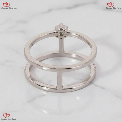 Round Lab Diamond Engagement Ring