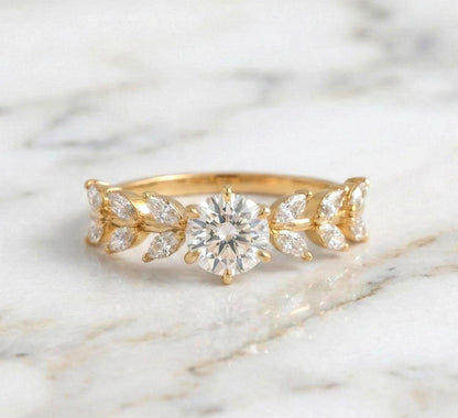 IGI Certified Marquise Lab Diamond Ring