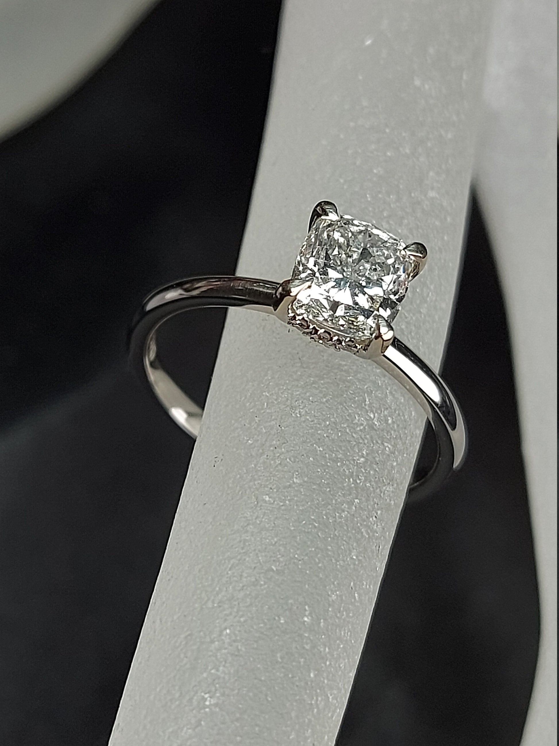 1 Ct Cushion Diamond Engagement Ring