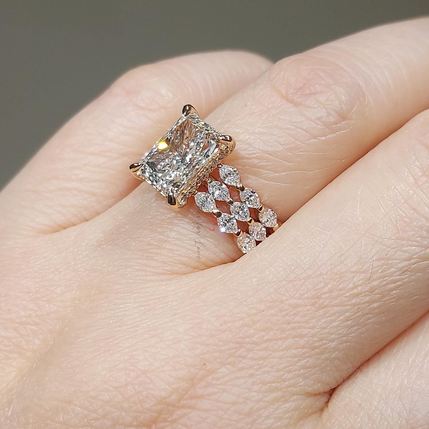 3 Ct Radiant Diamond Eternity Band