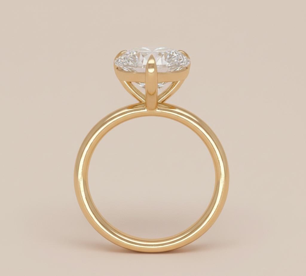 7 Ct IGI Certified Pear Lab Diamond Solitaire Engagement Ring