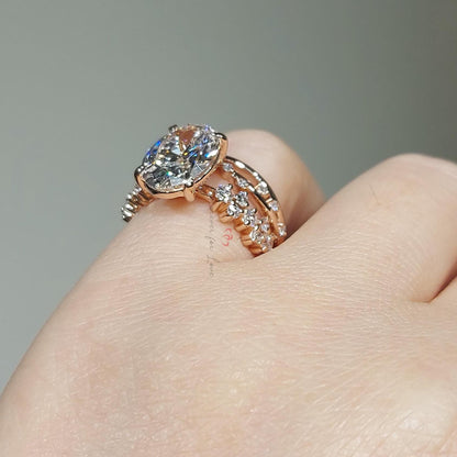 3 Ct Oval Lab Diamond Eternity Band
