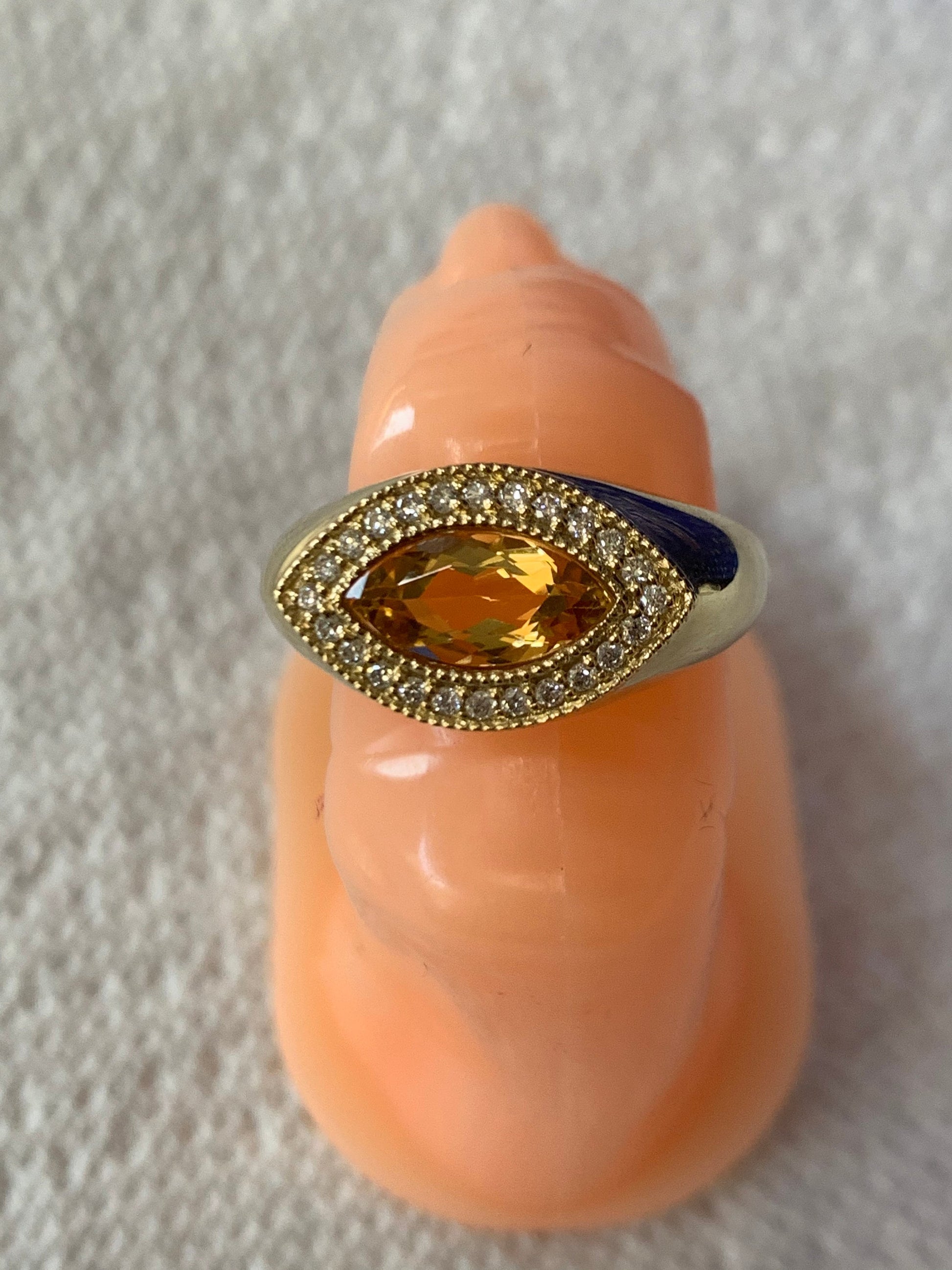 Oval Citrine Ring