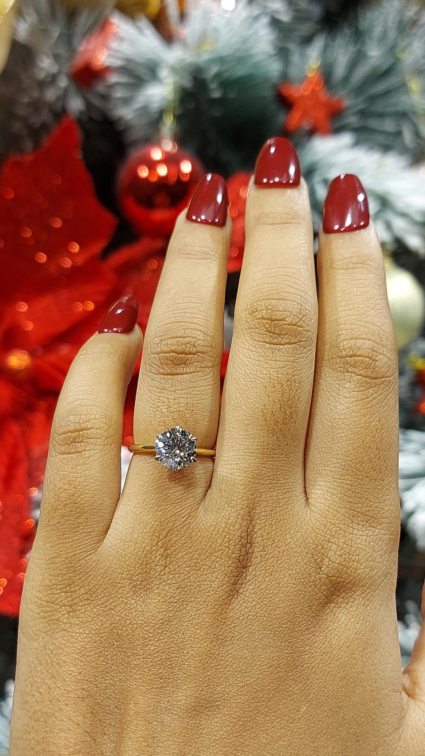 1,5 Karat IGI-zertifizierter runder Diamant-Solitär-Verlobungsring Round cut Moissanite engagement ring in 935er Argentium Silber — custom handcrafted by Forever For Love