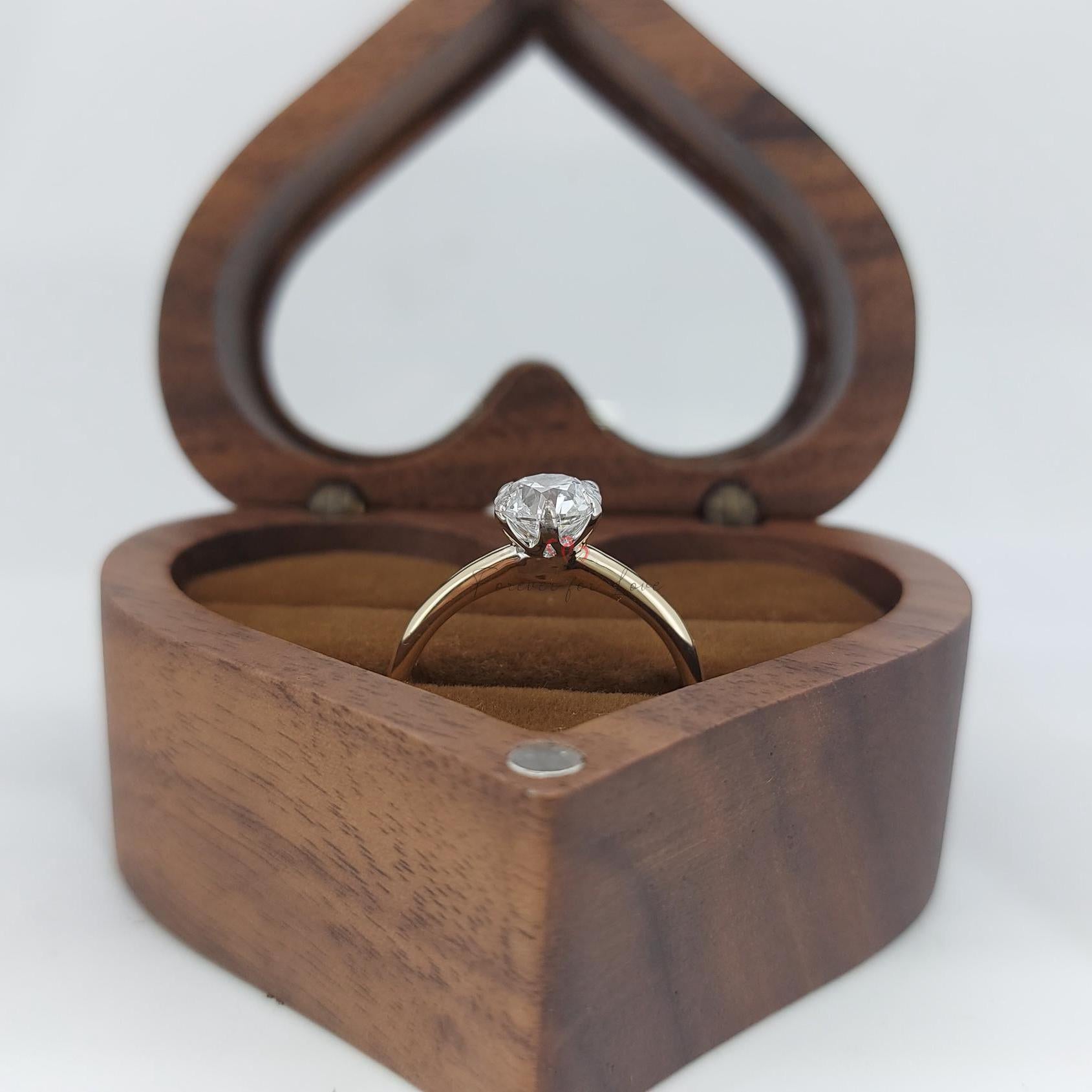 3 Ct Old Mine Lab Diamond Halo Engagement Ring