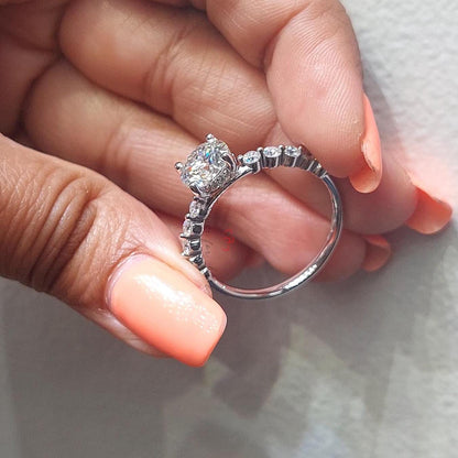Round Lab Diamond Engagement Ring