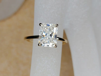 3 Ct Radiant Moissanite Eternity Band