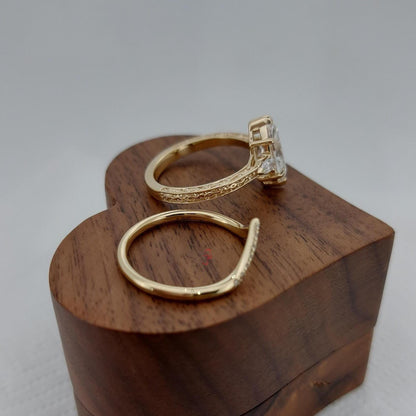 2 Ct IGI Certified Marquise Lab Diamond Engagement Ring