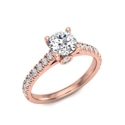 0.5 Ct GIA Certified Round Natural Diamond Solitaire Engagement Ring