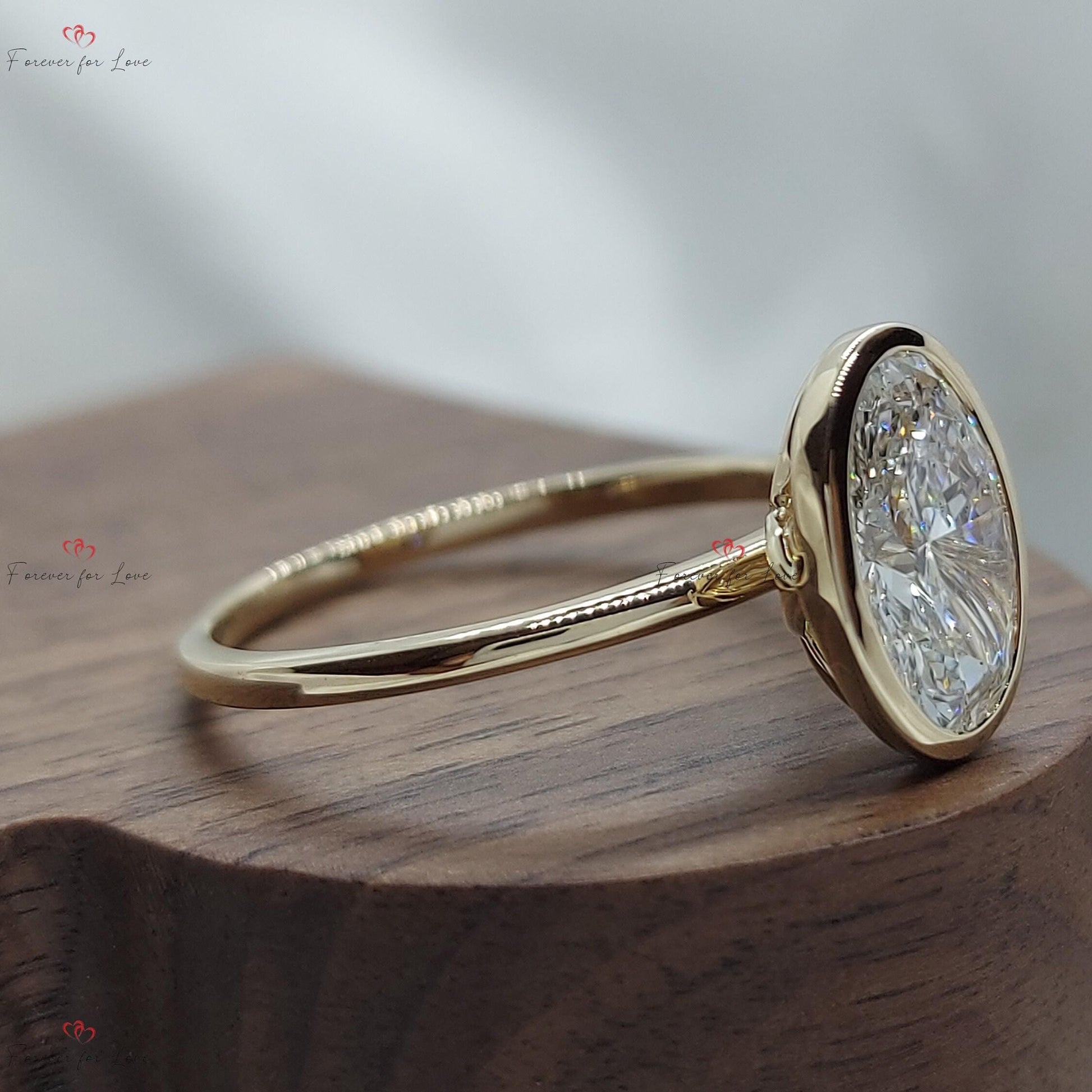 1.5 Ct IGI Certified Oval Lab Diamond Solitaire Ring